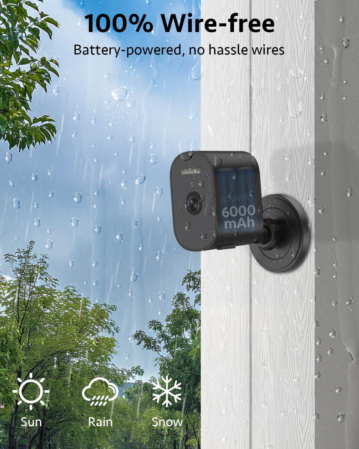 G10K-4G GANHO Cellular Security Camera, 2K 4G LTE Battery Powered Outdoor Camera with Night Vision & AI Human Detection, No WiFi Required